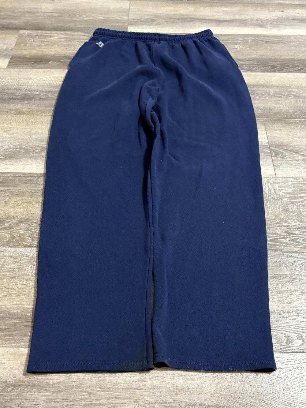 Vintage Russell Athletic Baggy Wide Leg Navy Sweatpants Retro - Men’s XXXL 3XL